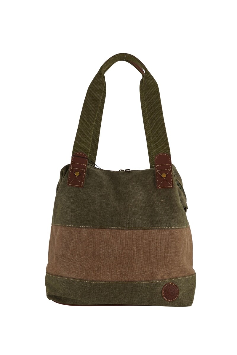 Bolso cartera lona Verde