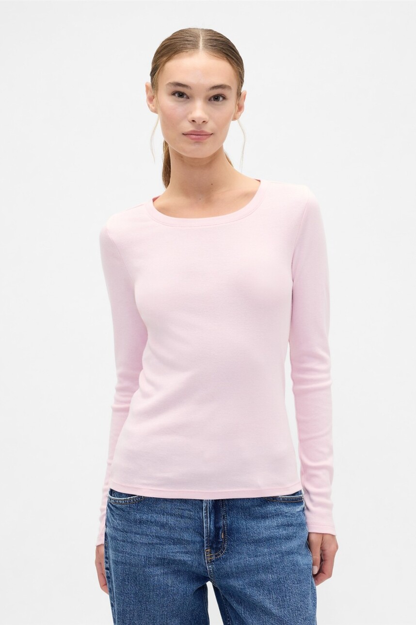 Remera Manga Larga Mujer Pure Pink