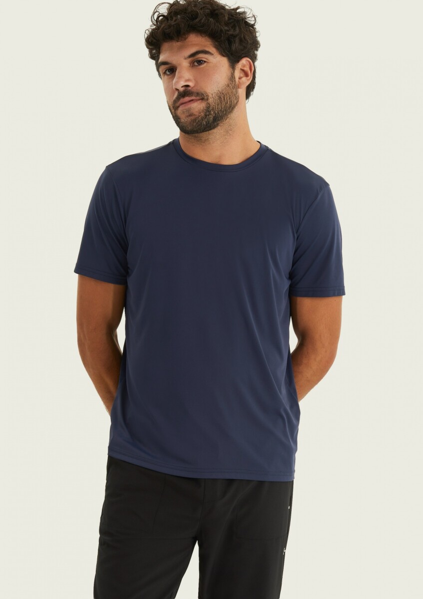 CAMISETA DEPORTIVA MANGA CORTA - AZUL 