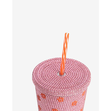 Vaso Strass Flores Combinacion Bicolor