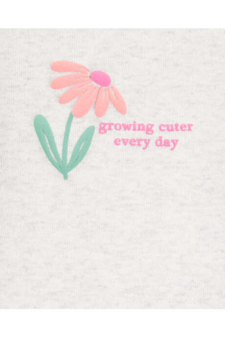 Pack cuatro bodies de algodón, diseño floral Pack cuatro bodies de algodón, diseño floral