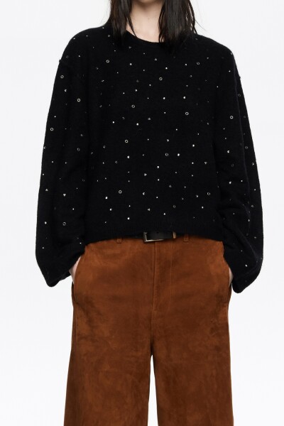 SWEATER TEJIDO Negro