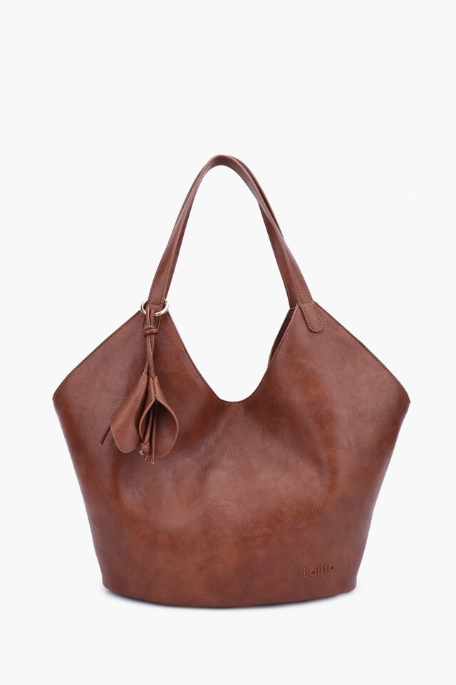 Cartera tote hobo tostado