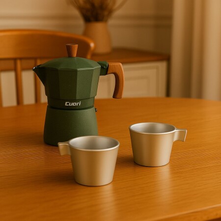 Pack Cafetera Italiana Java 3TZ + 2 Taza Luminarc Pack Cafetera Italiana Java 3TZ + 2 Taza Luminarc