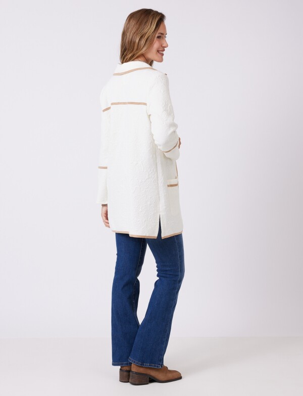 Chaqueta Jacquard & Vivos Contraste CRUDO/MULTI