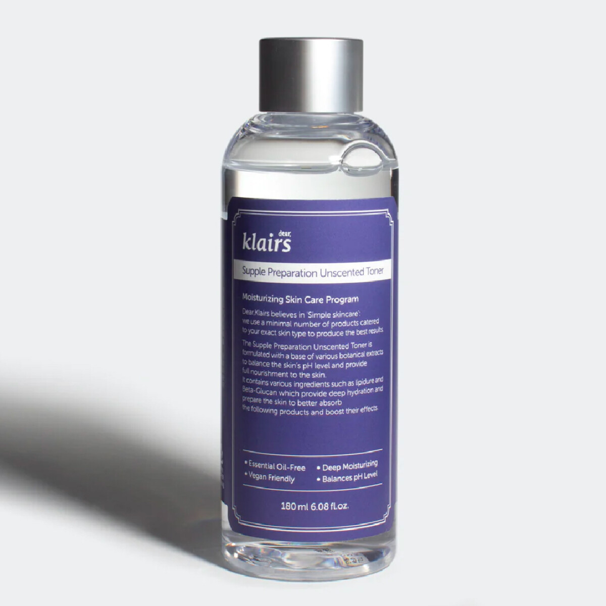 Tónico hidratante sin fragancia Dear Klairs Supple Preparation Unscented Toner (180 ml) 