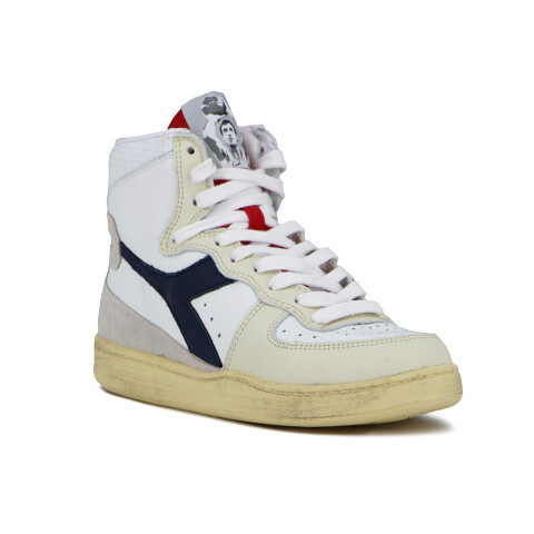 Botas Diadora Heritage MI Basket Unisex Blanco-Rojo