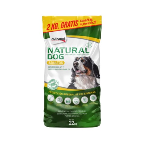 Natural Dog Adulto 22kg | Nutrición Completa para Perros Natural Dog Adulto 22kg | Nutrición Completa para Perros