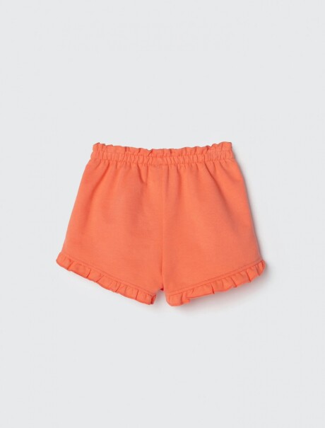 SHORT INFANTIL CON CINTURA ELASTIZADA NARANJA