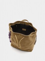 Mochila Con Piel camel