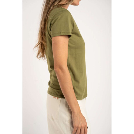 Remera Algodon Peinado Escote Lurex Safari