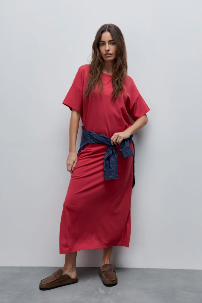 Vestido Daniel Cassin Aris Rojo