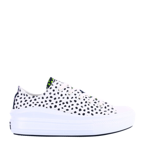 Championes de Mujer Converse Ctas Move OX Blanco - Negro - Animal Print