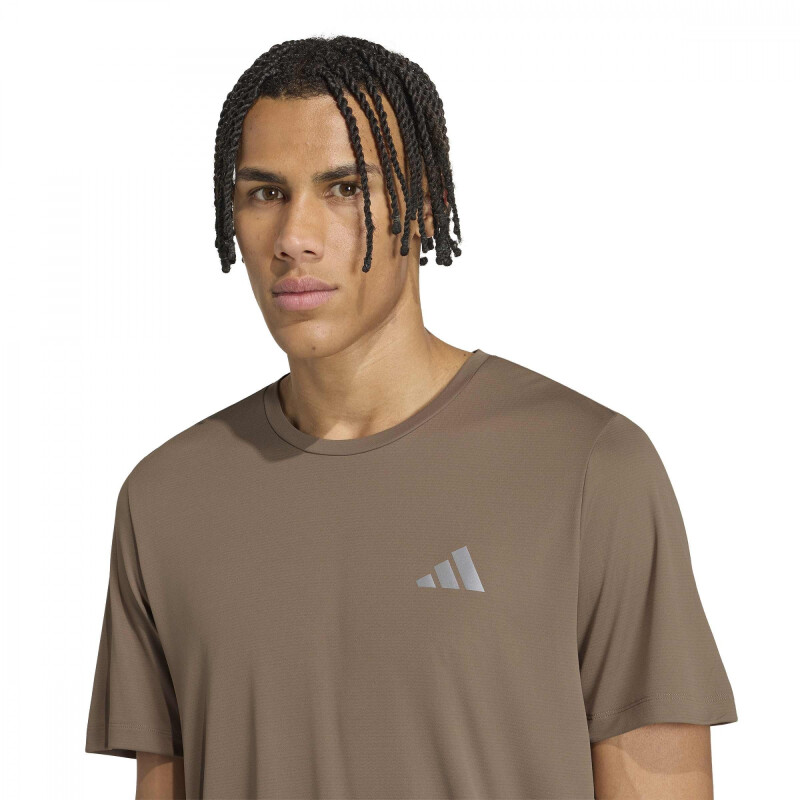 Remera Adidas Run Ess Tee M hombre KF5311 Kaki