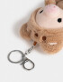 Llavero Peluche Llavero Y Charm De Peluche De Cerdito - Marron Beige