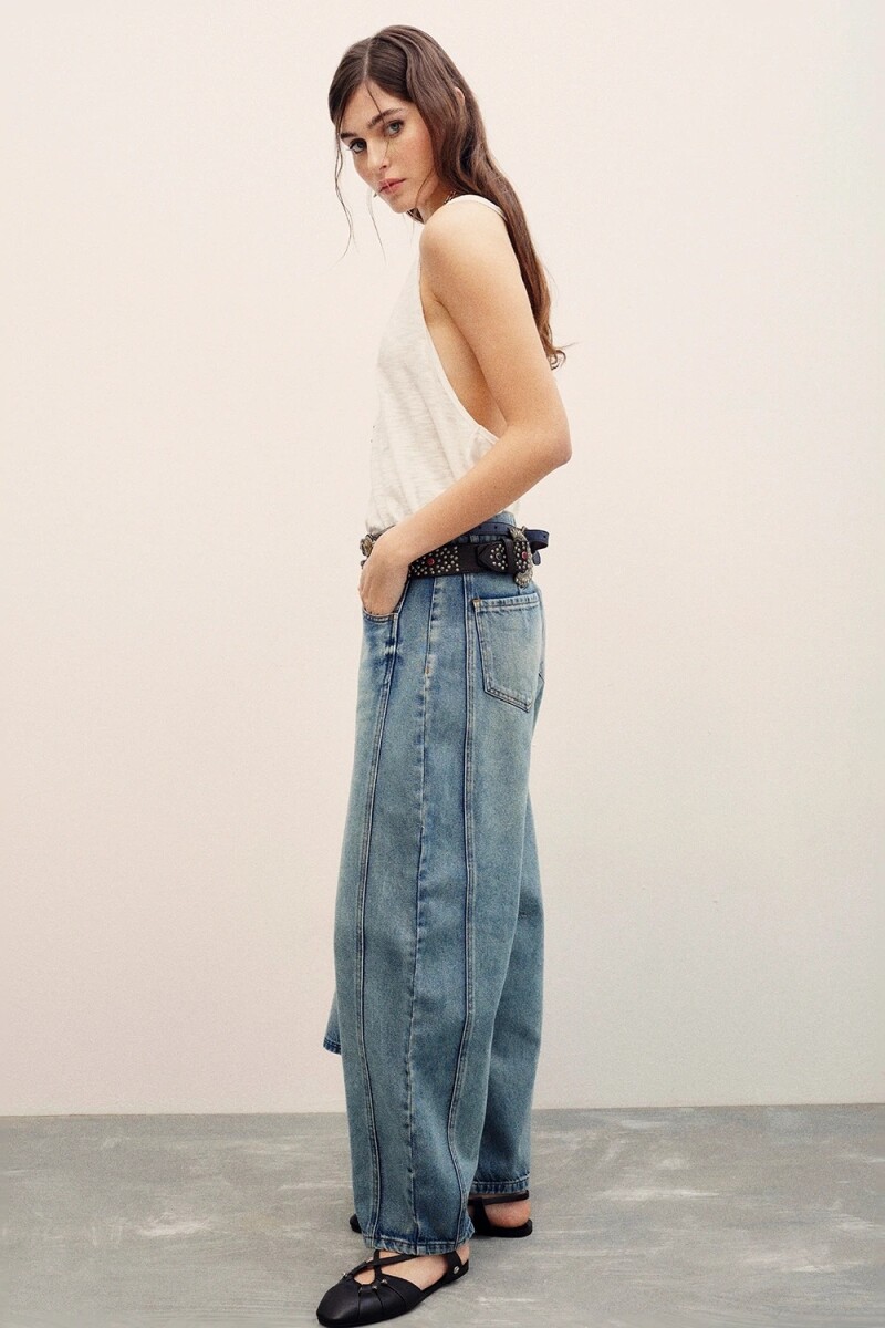 JEAN BARREL BLUE Azul