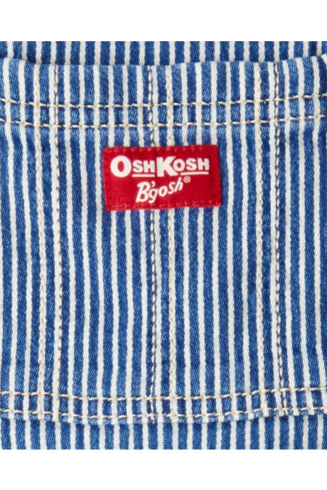 Enterito jean a rayas con forro rojo Sin color