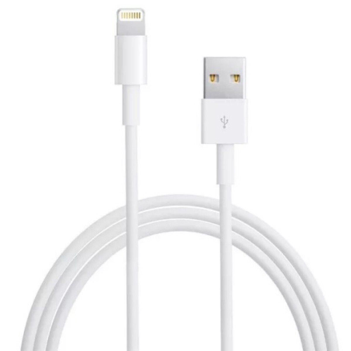 Cable usb compatible lightning a usb-a iphone Blanco