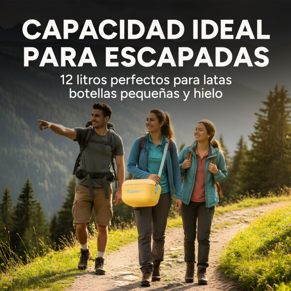 Conservadora Hielera Vintage 20L Litros Latas Hielo Polarbox Color Amarillo