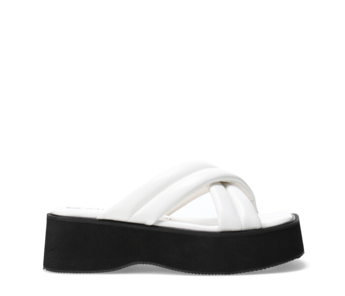 Sandalia de Mujer Miss Carol DANISHER con banda cruzada Blanco