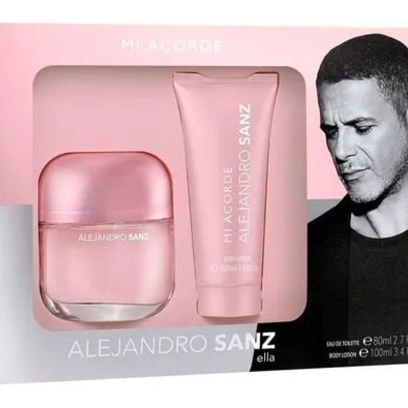 Set Mi Acorde Woman 80 Ml + Crema 100ml Alejandro Sanz Set Mi Acorde Woman 80 Ml + Crema 100ml Alejandro Sanz