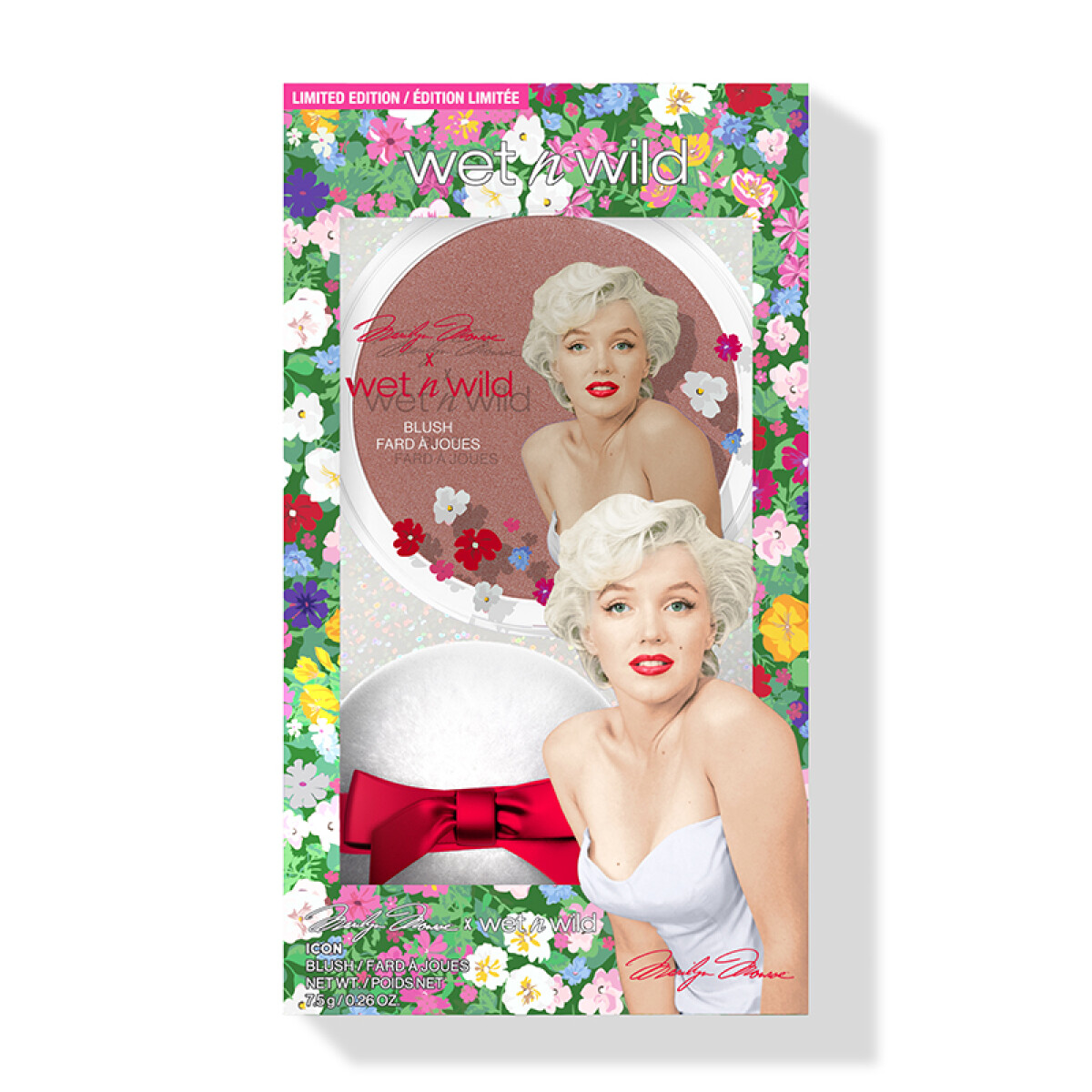 Kits de maquillaje edición limitada Marilyn Monroe Wet n Wild - Rubor + Esponja suave 