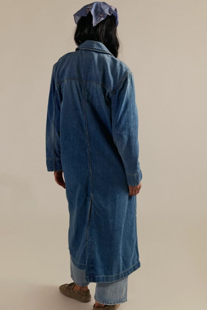 MONIQUE INDIGO DUSTER Azul