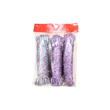 CUERDA PARA ROPA X 3 UNIDADES 10 METROS MULTICOLOR