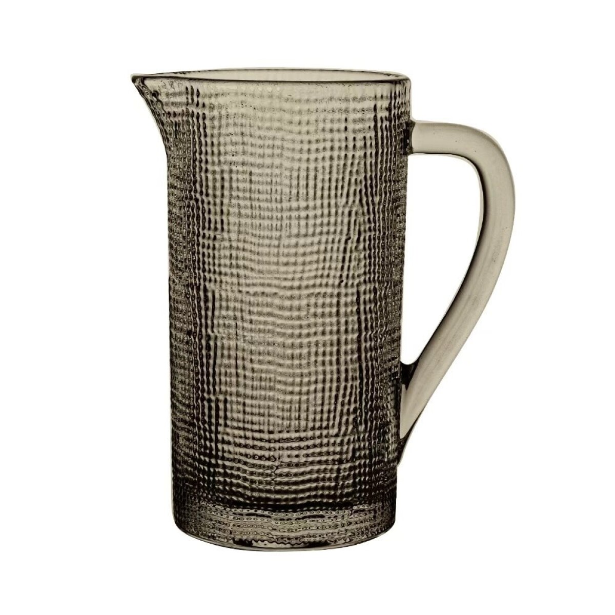 JARRA DE VIDRIO 1000ML GRIS MUSELINA 