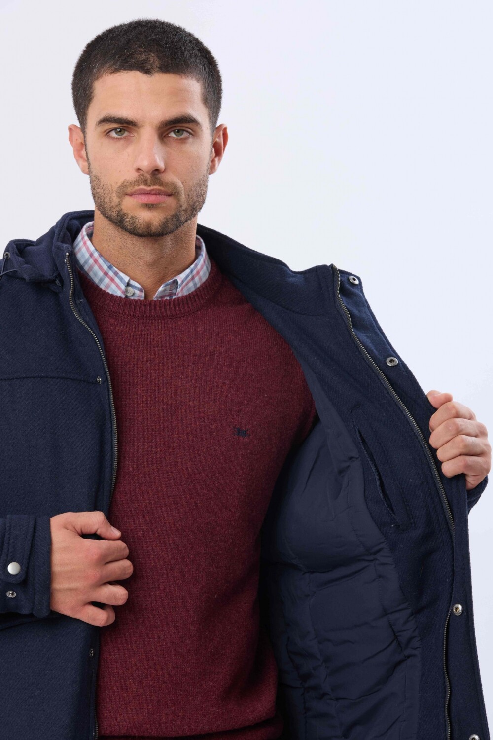 SACO DE PAÑO CON CAPUCHA Azul