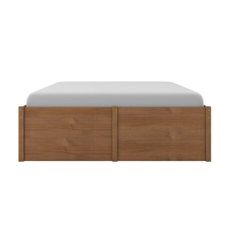 Cama Madera Maciza Con Cajones 2 plazas Linea Beauty Amendoa
