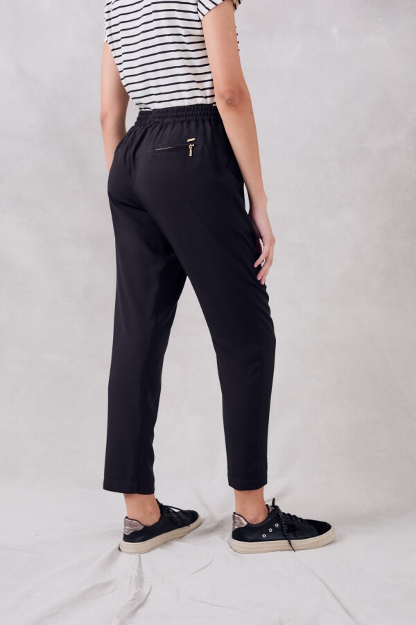 Pantalon Viscosa -s- Negro