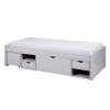 Cama 1 plaza Con Cajones - Linea Charme Gris