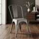 Silla Tolix Lumax Opaca De Metal Para Comedor Y Cocina Diseño Retro Clásico Versátil Metal