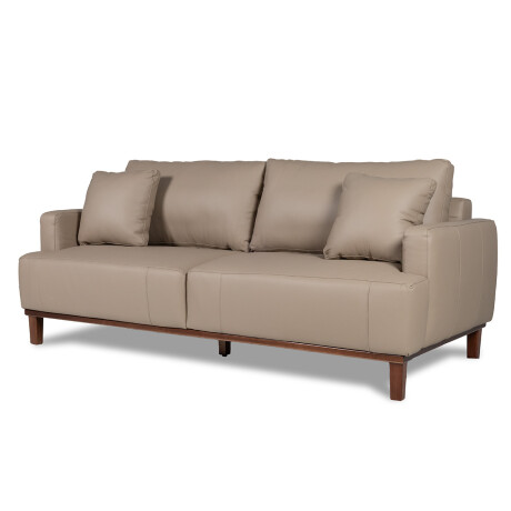 Sofá Allure - Cuero Básico - 3 cuerpos 1001 (Beige)