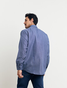 012666 CAMISA HARRINGTON LABEL Azul Osc/bla