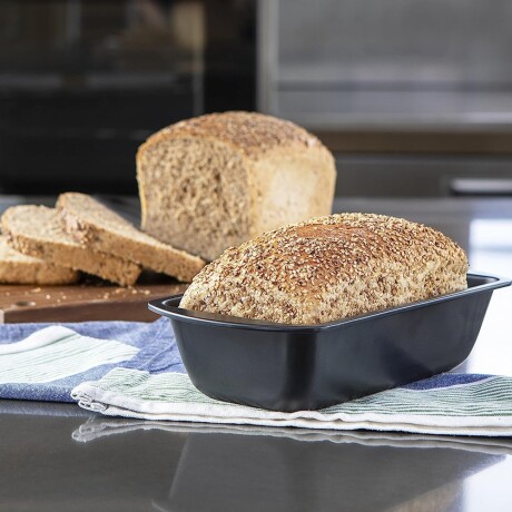 Budinera Antiadherente Asadera Molde de Pan Budín 25x13x6Cm Gris