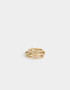 Anillos Medianos y Grandes Con strass Anillo De Metal Con Strass - Dorado