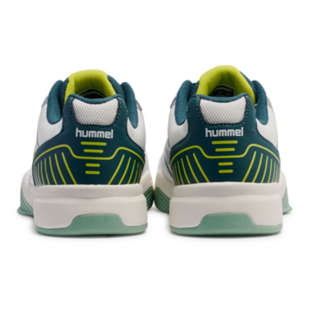 CALZADO DE HANDBALL ALL COURT BLANCO VERDE AMARILLO