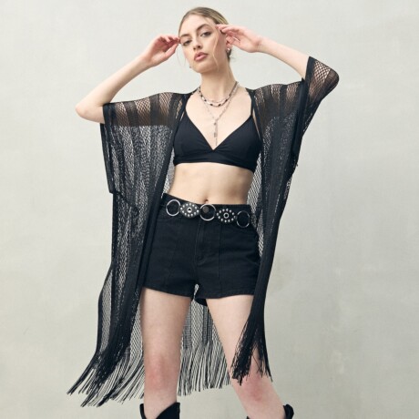 PONCHO GLORIA Negro