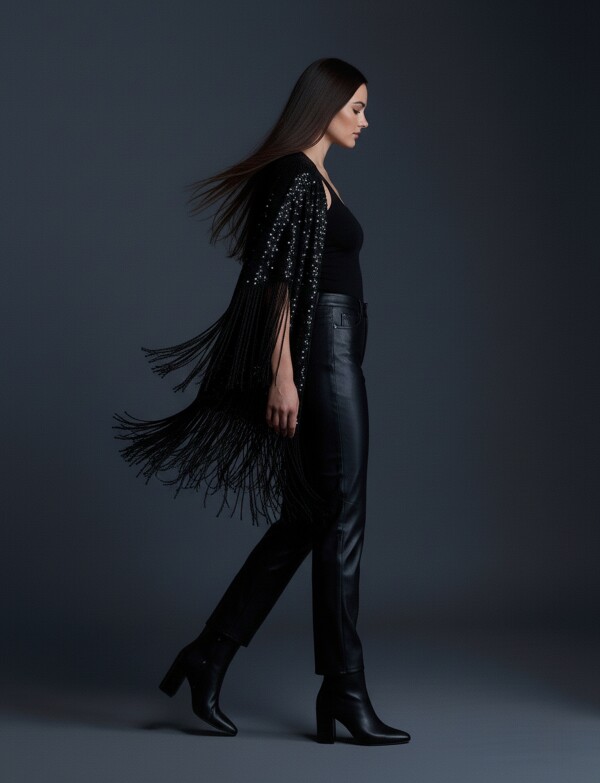 Pantalon Eco Cuero NEGRO