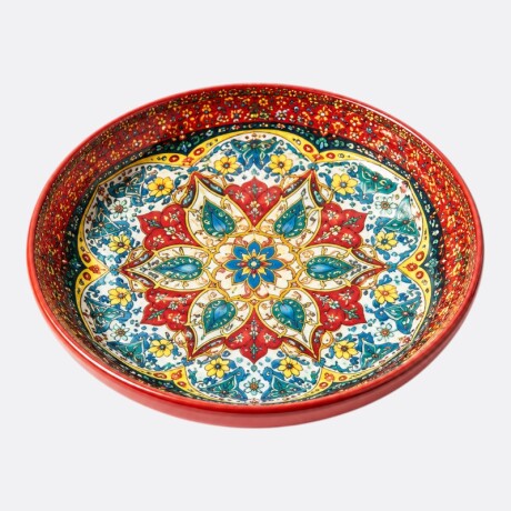 Plato Mosaico Varios Diseños Naranja