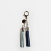 Llavero Kumasi en cuero graneado Marine Blue