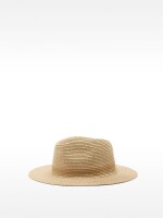 Sombrero Con Efecto Rafia camel