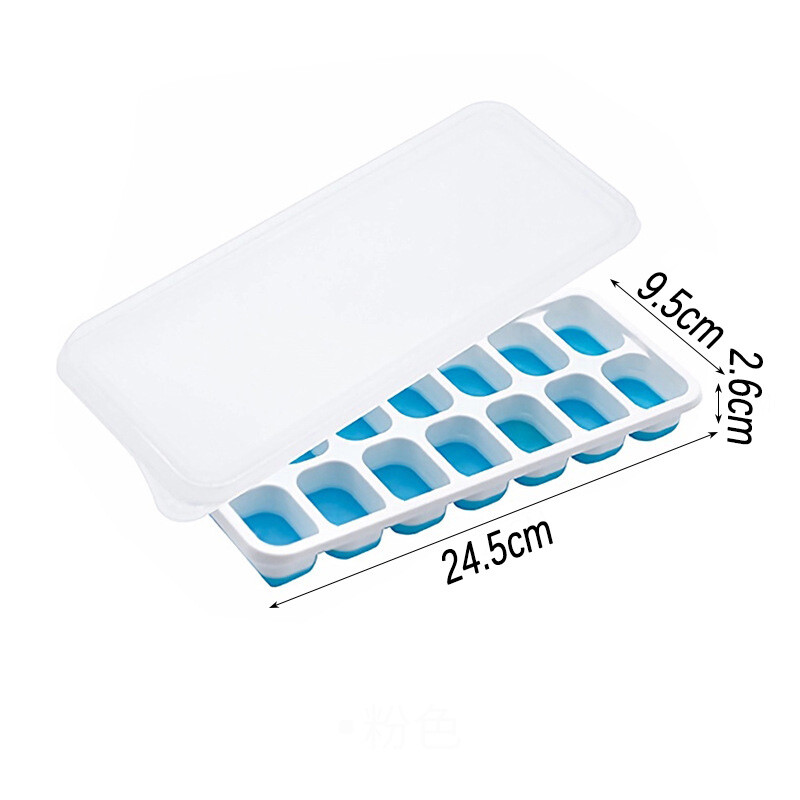Hielera cubetera flexible de silicona Azul