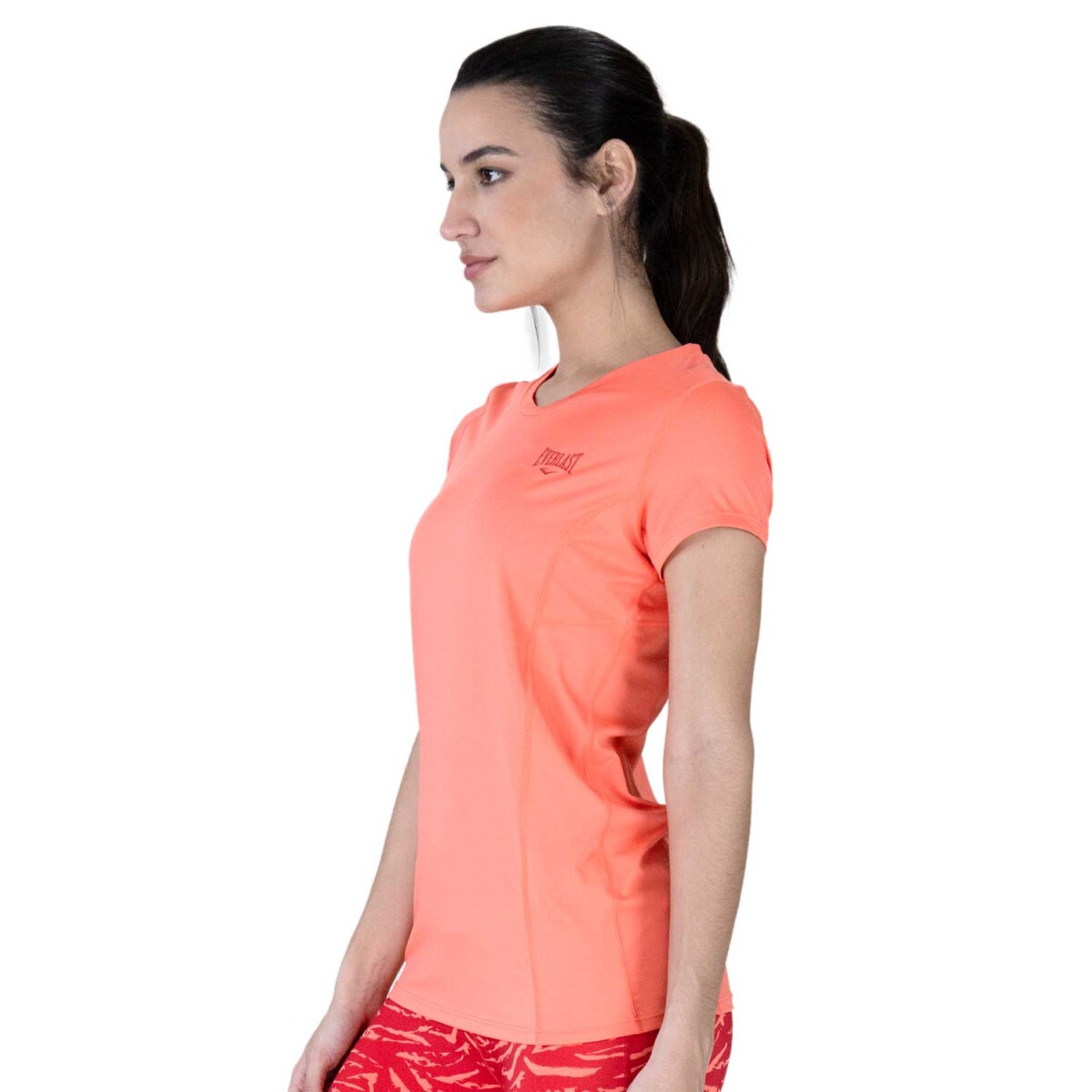 TSHIRT FEM POLY/SPX EVERLAST IMPACT PR S - PEACH 