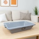 BANDEJA RECTANGULAR MULTIUSOS 20,5 LITROS GRIS