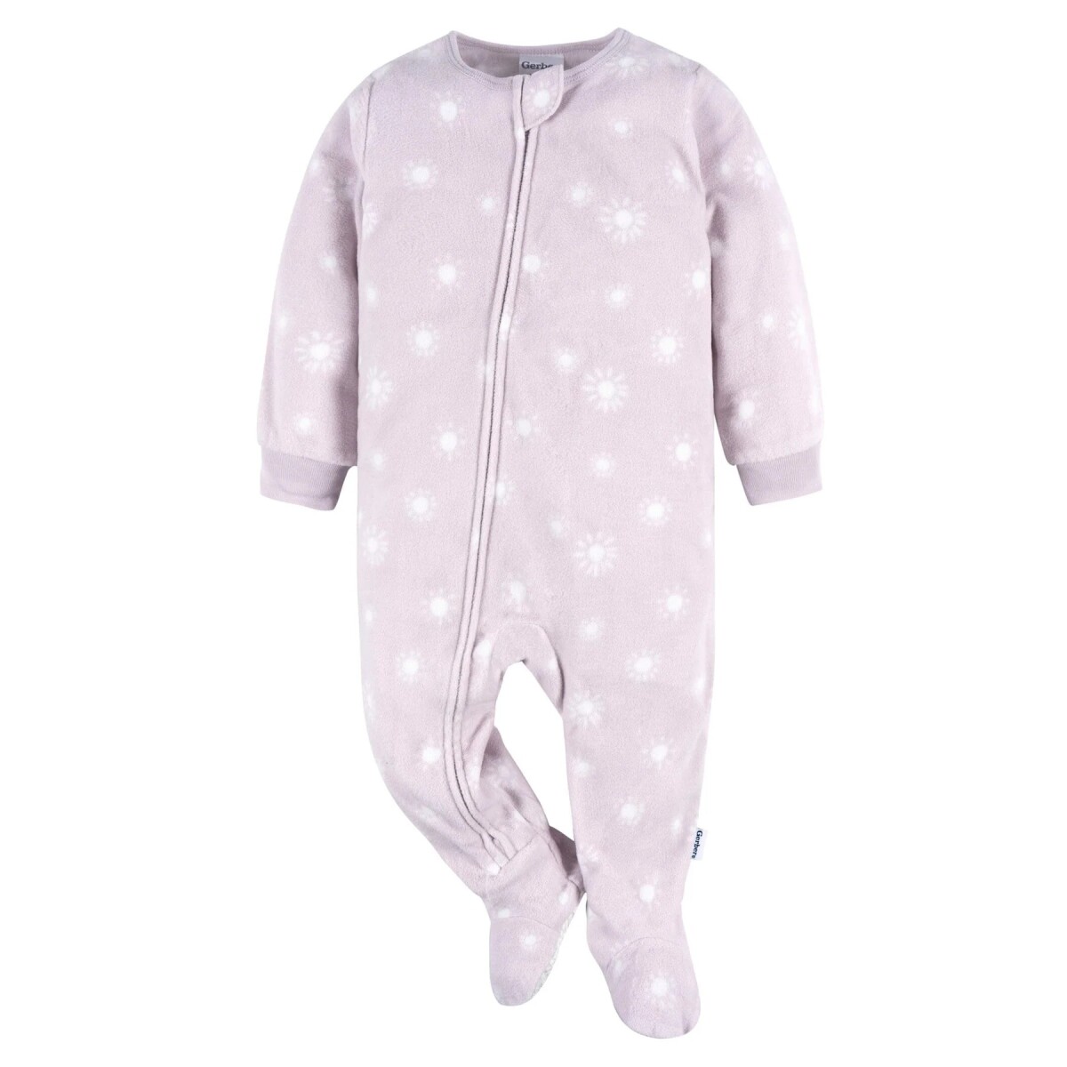 Enterito pijama polar con pie talles Todlder - lila soles 