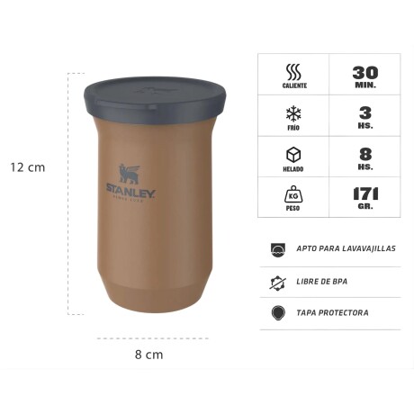 Mate con tapa Stanley acero inox. 200ml Toast