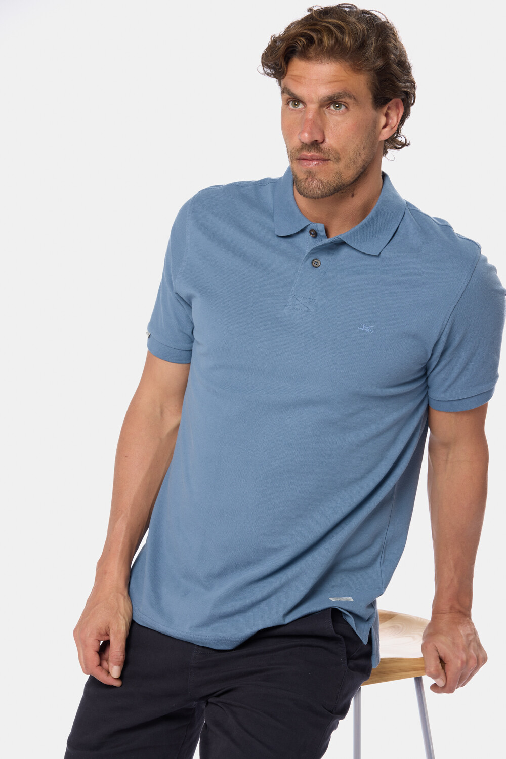 REMERA POLO PIQUE LISA Piedra